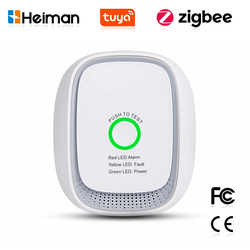 Home Security With Alarm - Czujnik gazu palnego HEIMAN Zigbee Tuya,