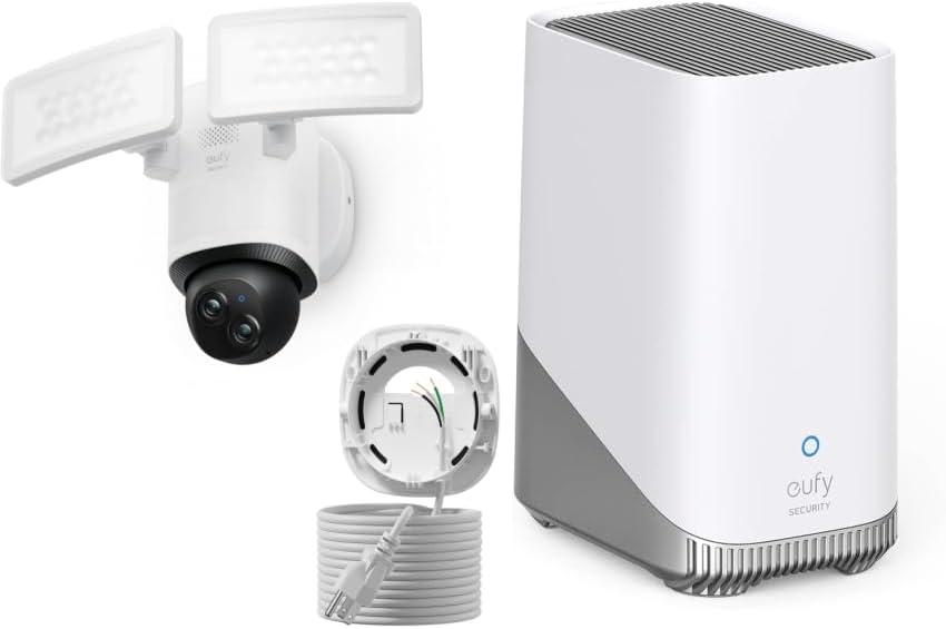 Home Security Flood Lights - Zewnętrzna kamera z reflektorem, kablem AC