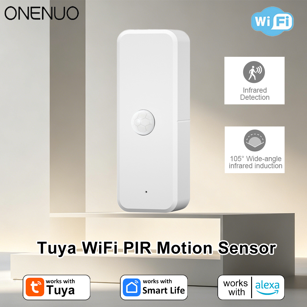 Home Security With Alarm - Nowy czujnik ruchu PIR WiFi Tuya,