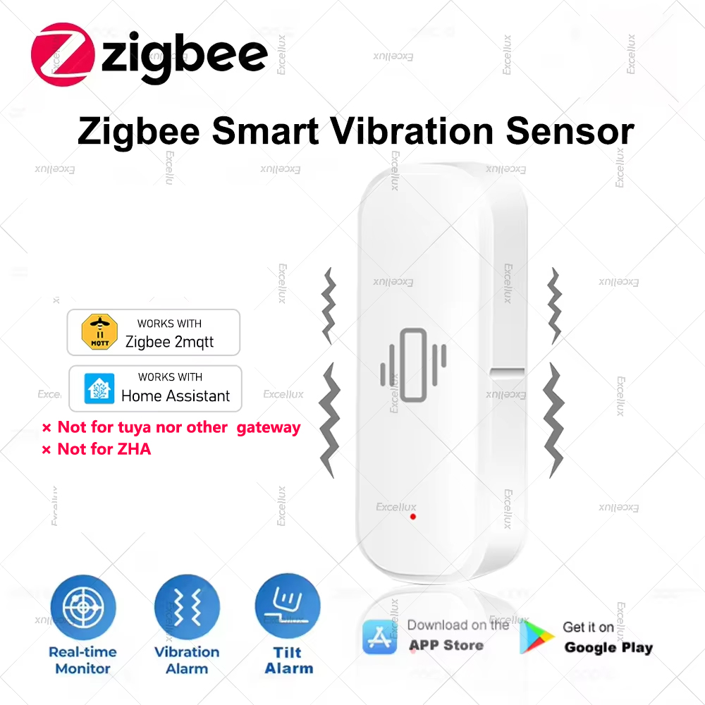 Home Security With Alarm - Inteligentny czujnik wibracji Zigbee do ochrony