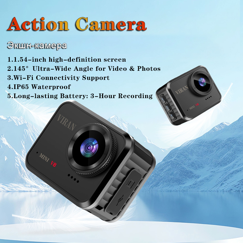 Ip Camera Outdoor 4K - Mini Kamera Sportowa 4K Ultra HD