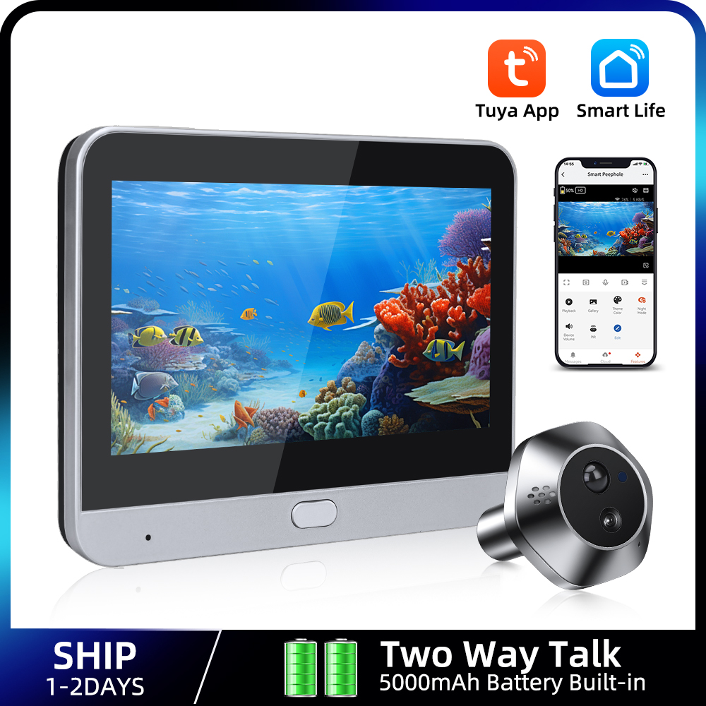 Home Security Tech - 1080P WiFi wizjer Tuya inteligentny wizjer