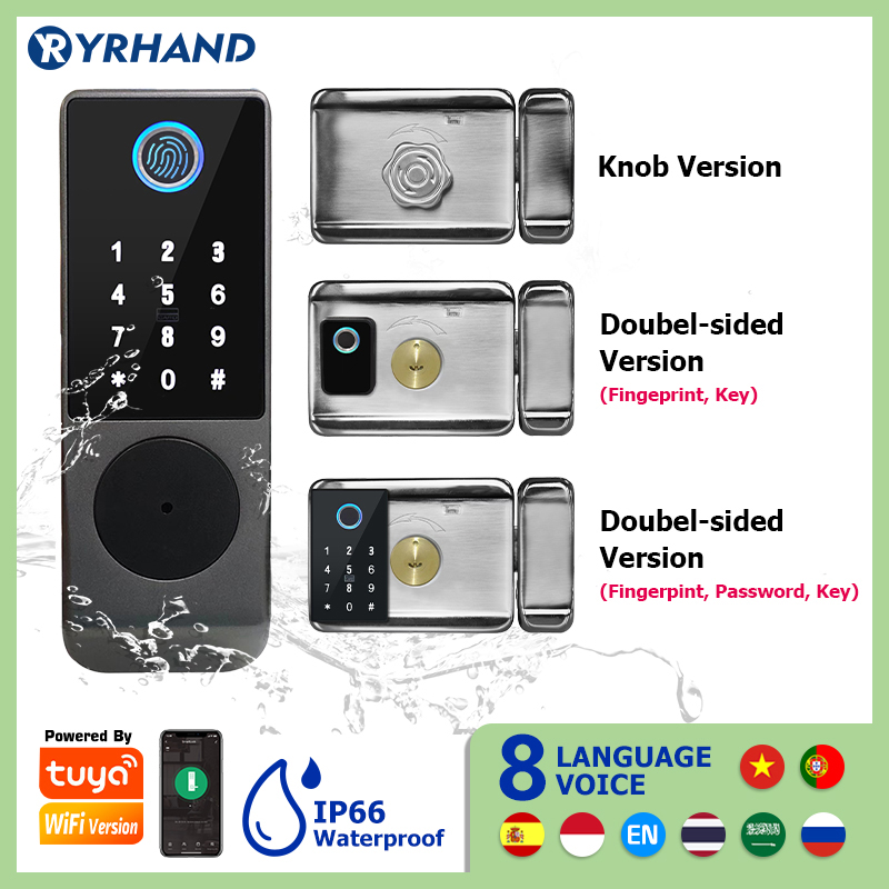 Home Security Tips - Tuya inteligentny zamek wodoodporna Wifi podwójna