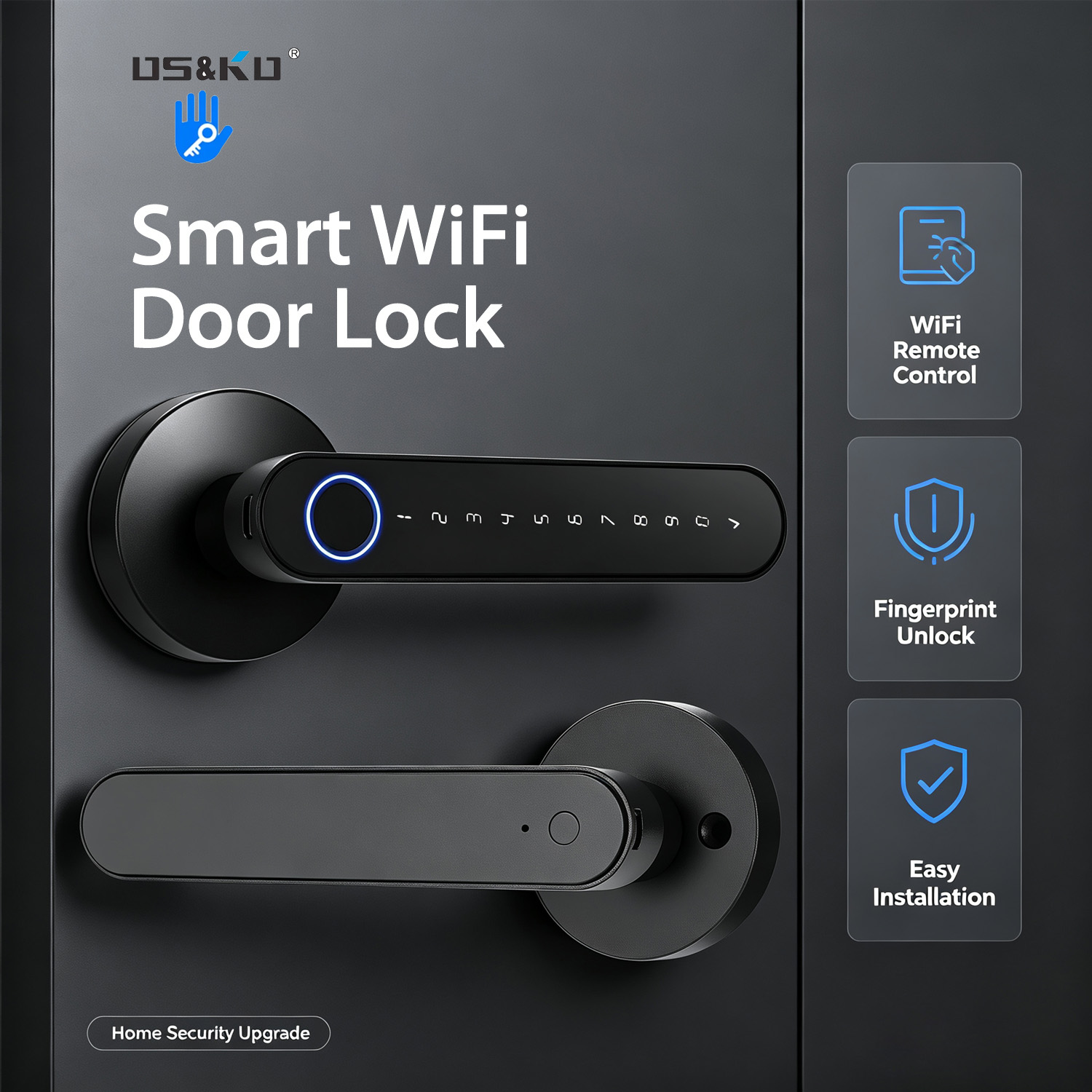 Home Security Tips - Inteligentny cyfrowy zamek do drzwi TTLock,