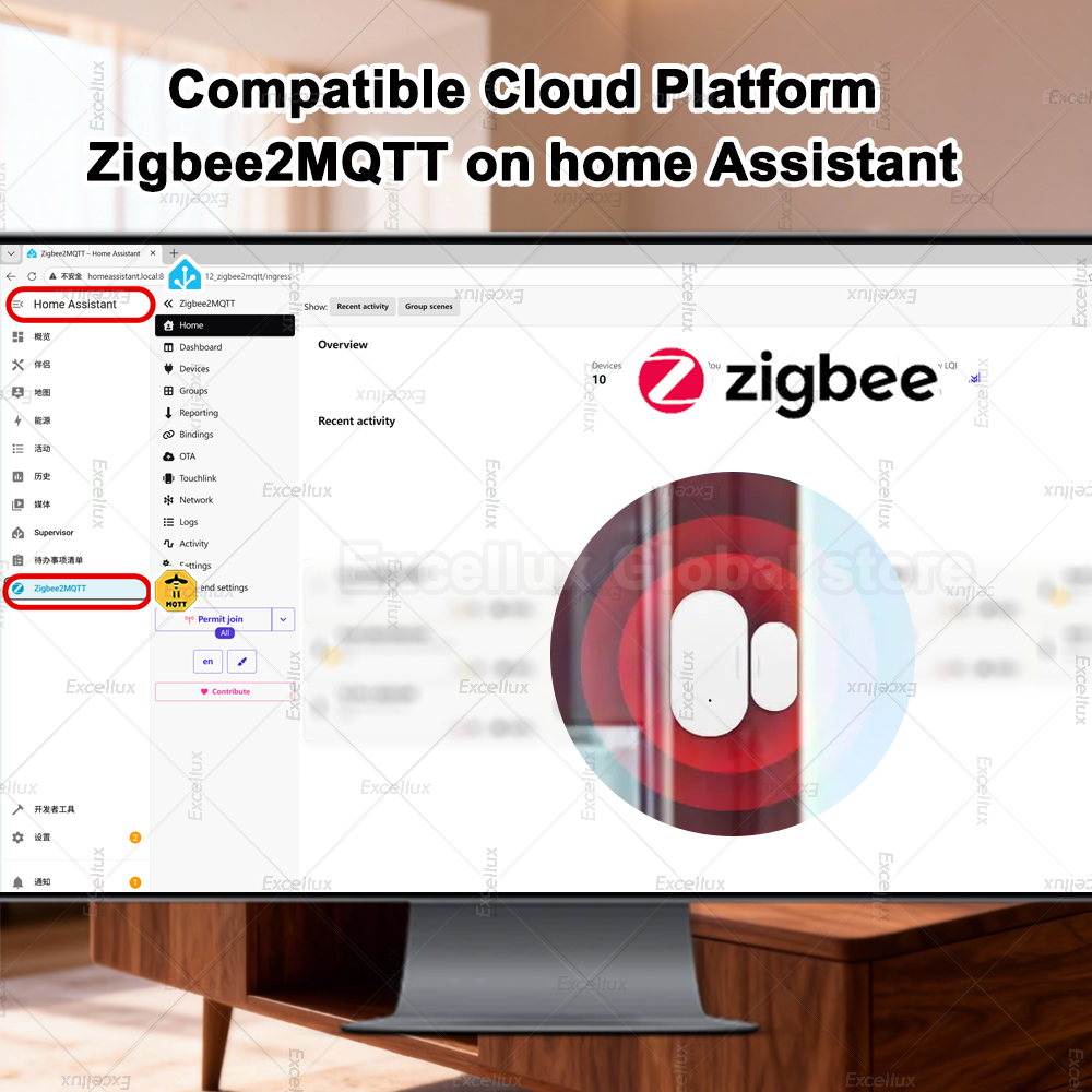 Zigbee 3.0 czujnik okna drzwi  – Home Security With Alarm recenzja i cena