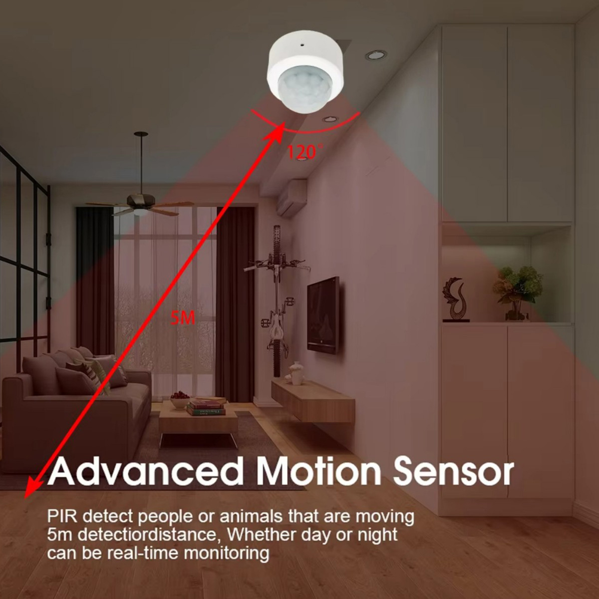 Czujnik ruchu Zigbee PIR, dete – Home Security With Alarm recenzja i cena