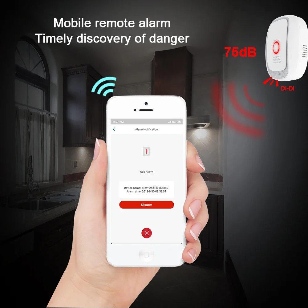 Czujnik gazu palnego HEIMAN Zi – Home Security With Alarm recenzja i cena