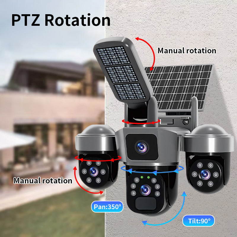 Kamera 6MP V380 APP zasilana e – Home Security Flood Lights recenzja i cena