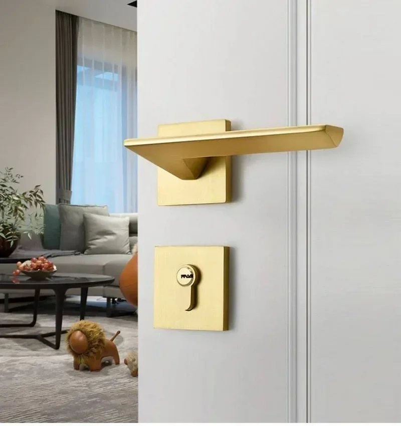 Złoty zamek do drzwi wewnętrzn – Home Security Door Lock recenzja i cena