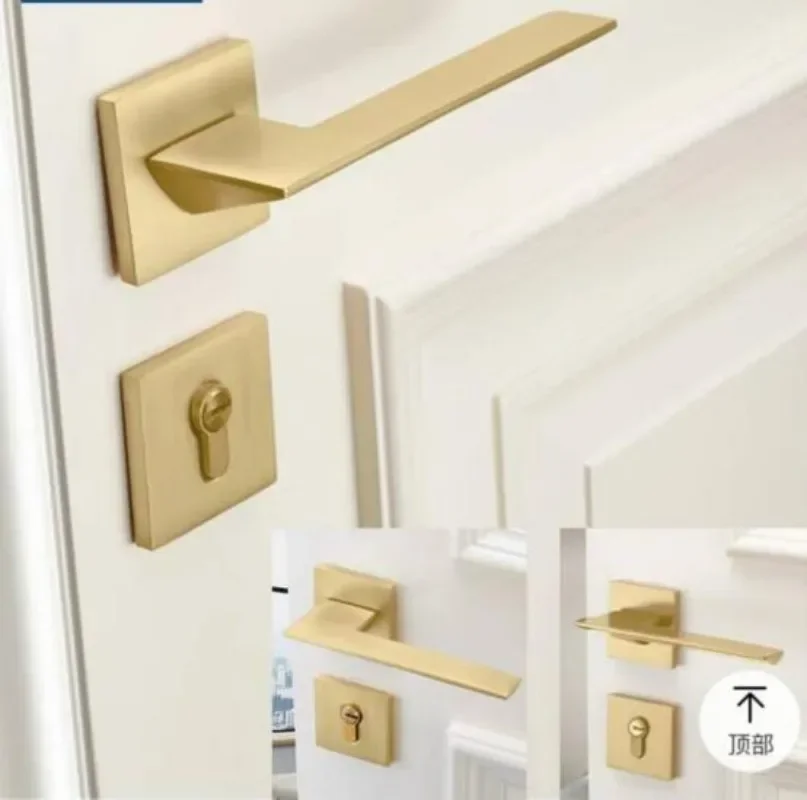 Złoty zamek do drzwi wewnętrzn – Home Security Door Lock recenzja i cena