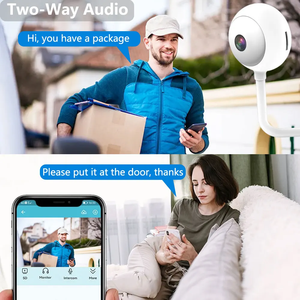 Mini Tuya Kamera WiFi w Kształ – Home Security Flood Lights recenzja i cena