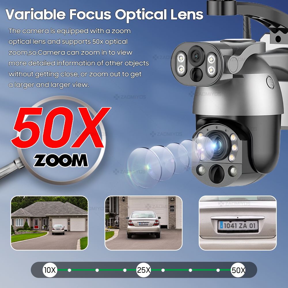 Kamera słoneczna 4K 50X ZOOM 1 – Ip Camera Outdoor 4K recenzja i cena