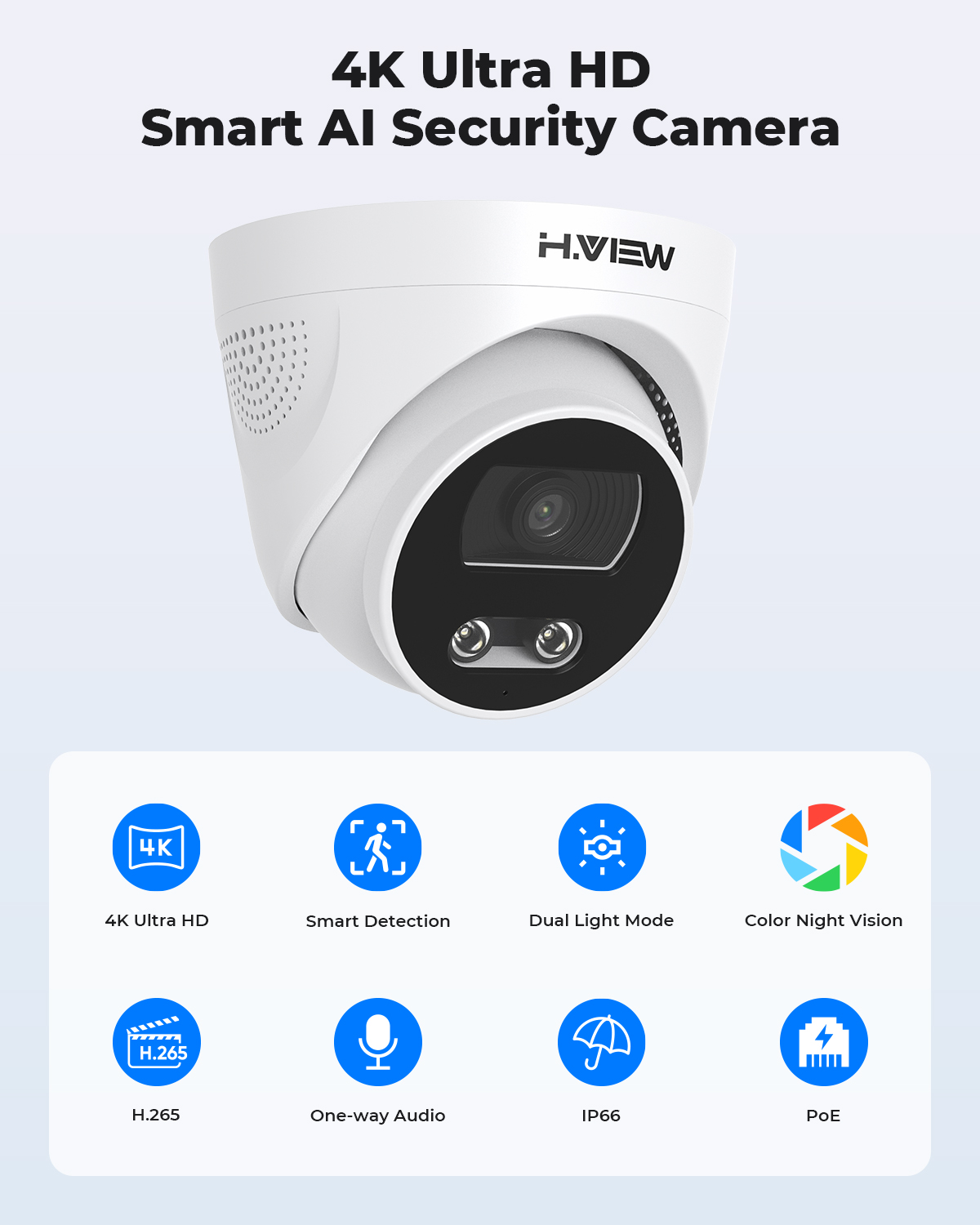 H.View 8Mp, że Poe kamera Ip A – Ip Camera Outdoor 4K recenzja i cena