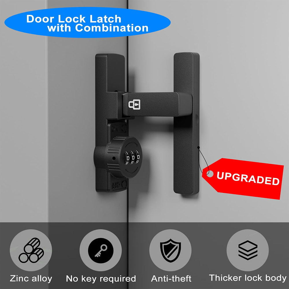 Zamek do drzwi przesuwnych, 3- – Home Security Door Lock recenzja i cena