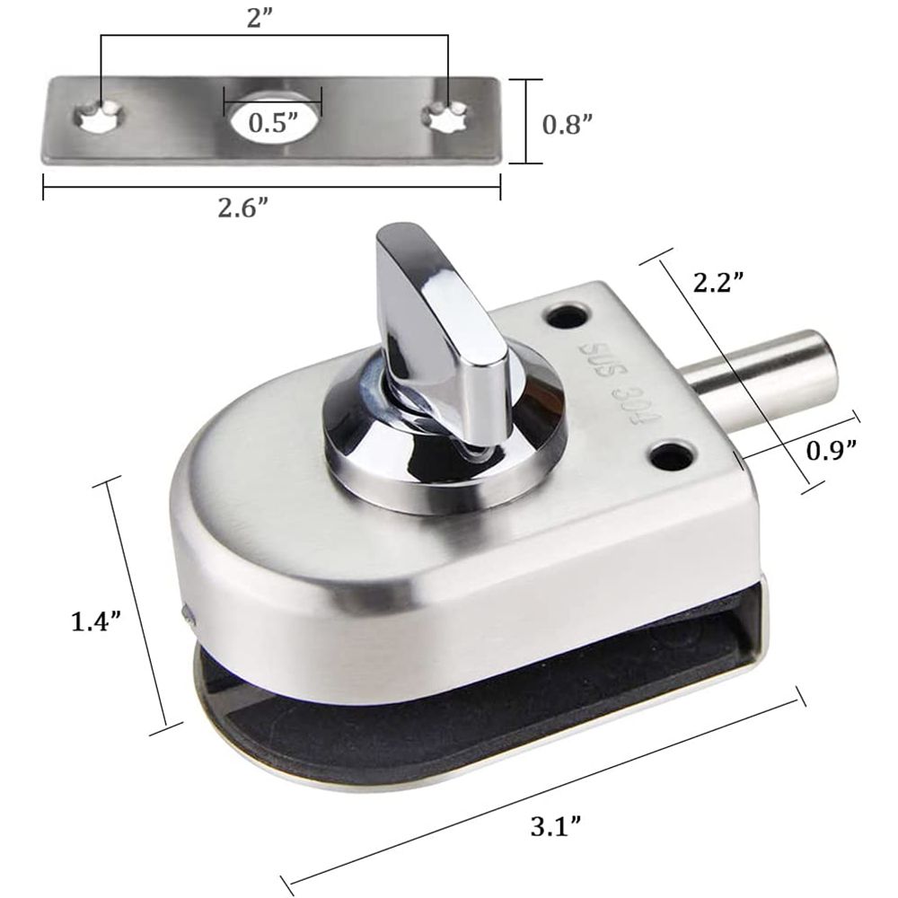 Zamek do drzwi szklanych ze st – Home Security Door Lock recenzja i cena