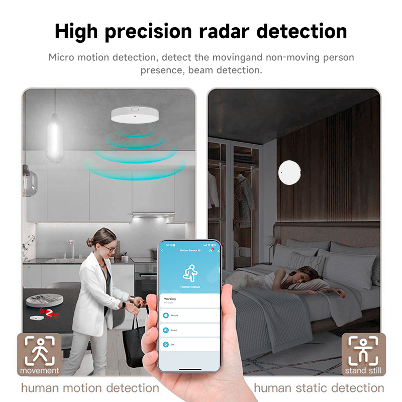 Czujnik obecności człowieka Tu – Home Security With Alarm recenzja i cena