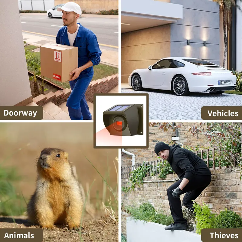 Zewnętrzny, solarny, bezprzewo – Home Security With Alarm recenzja i cena