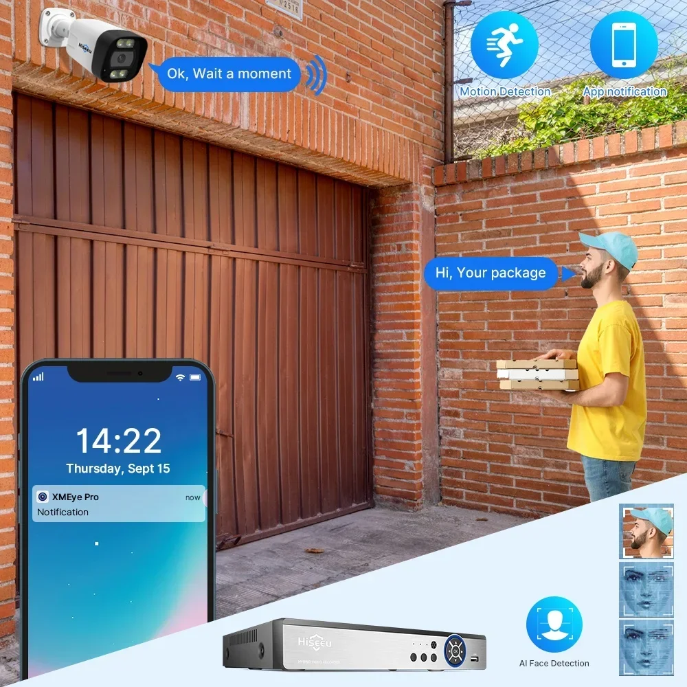 Hiseeu 4K 8-kanałowy 8MP Zewnę – Ip Camera Outdoor 4K recenzja i cena