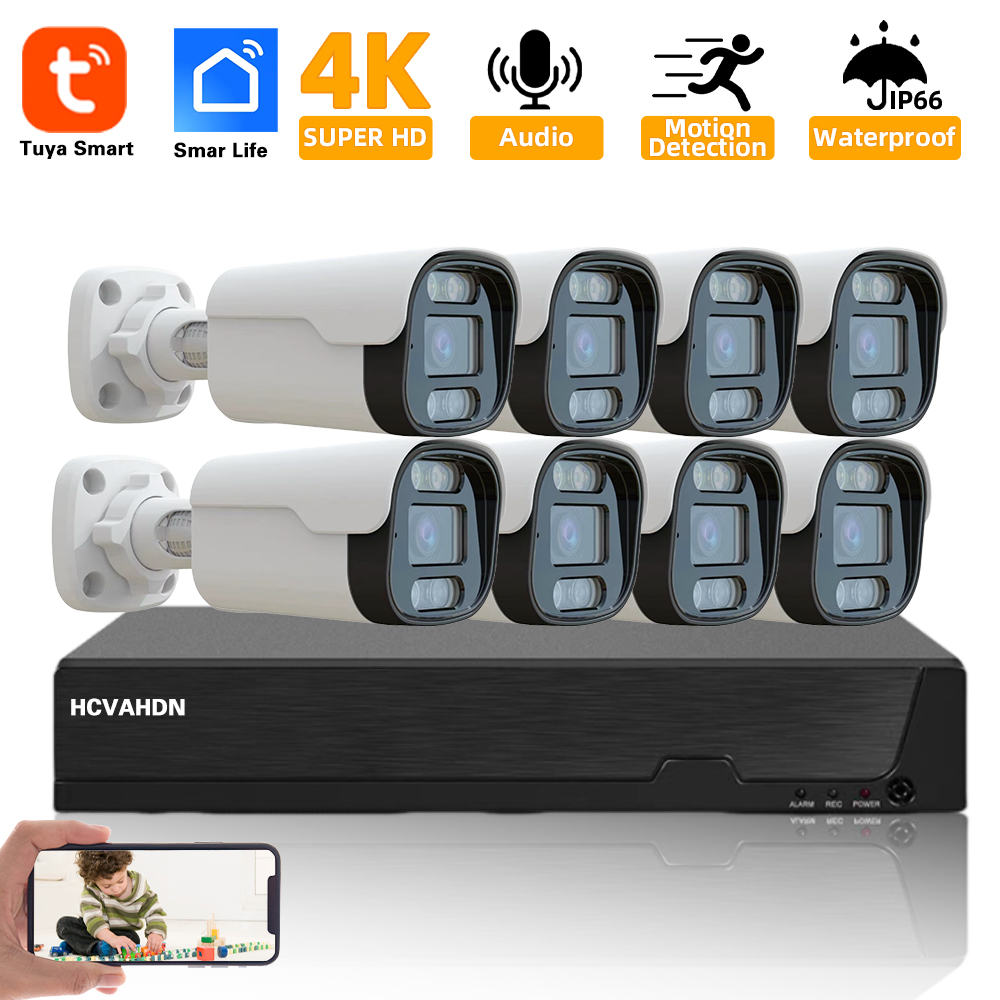 4K 8MP TUYA Security Kit 8CH P – Ip Camera Outdoor 4K recenzja i cena