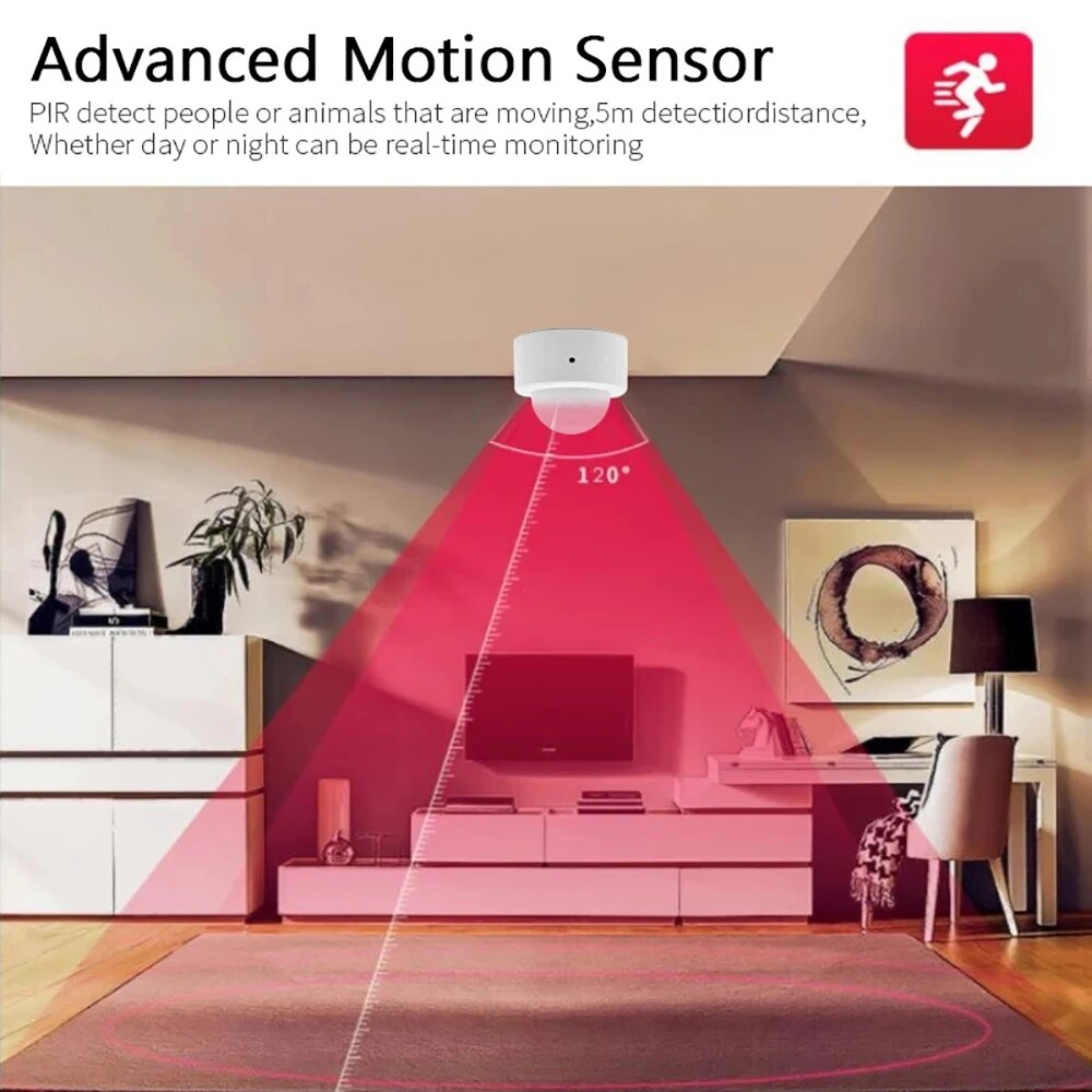 Zigbee Mini czujnik ruchu PIR  – Home Security With Alarm recenzja i cena