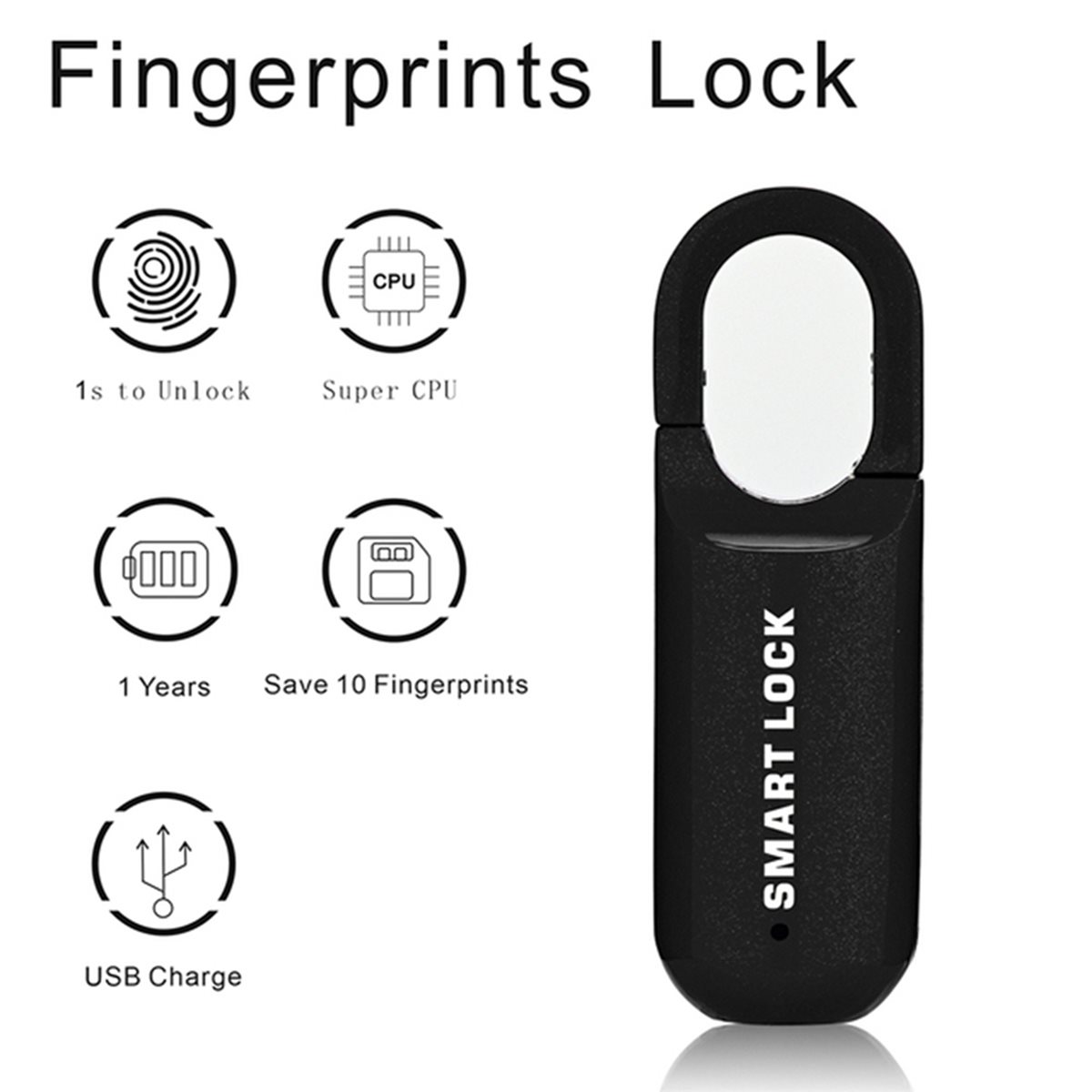 B44C 2X Kłódka na odcisk palca – Home Security Door Lock recenzja i cena